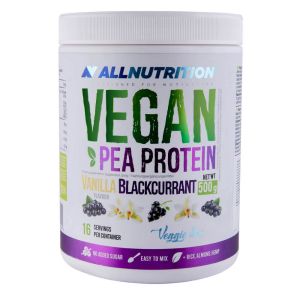 Протеїн веганський гороховий, 500 г, зі смаком ванілі та чорної смородини, All Nutrition