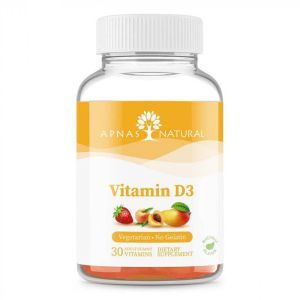 Вітамін D3, 2000 МО, 30 жувальних пастилок, Apnas Natural