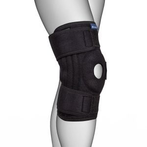 Бандаж на коліно із силіконовим кільцем і 4 ребрами жорсткості, Аурафікс 3103 (унів.)