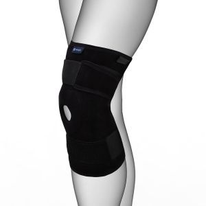 Бандаж на коліно з відкритою колінною чашечкою та шарнірами, Аурафікс 3104 (унів.)