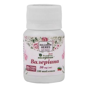 БАД "Валериана форте", 100 таблеток, 30 мг, Bulgarian Herbs