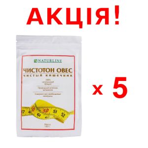 АКЦИЯ! 5 упаковок Клетчатка Чистотон-овес, 150 г, Biola