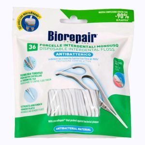 Флосер Biorepair с держателем насыщенный гидроксиапатитом, 36 шт