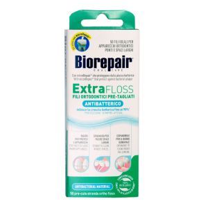 Зубна нитка BioRepair Екстра-суперфлос, з гідроксиапатитом і цинком, 50 шт.