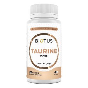 Таурін, 500 мг, 100 капсул, Biotus