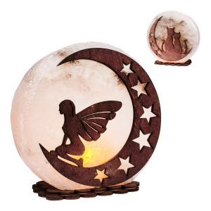 Соляна лампа "Фея на місяці", 3-4 кг