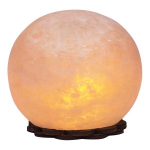 Соляна лампа "Куля", на дерев'яній підставці, 2 кг