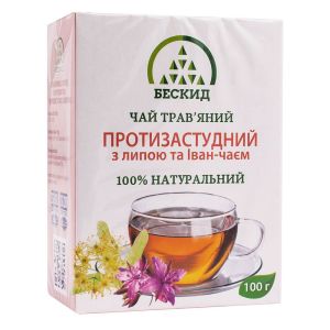 Травяной чай Противопростудный с липой и Иван-чаем, 100 г