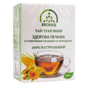 Травяной чай Здоровая печень с рыльцами кукурузы и календулой, 100 г