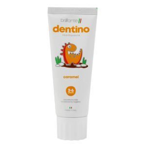 Зубна паста-гель для дітей Dentino Caramel Kids, 2-6 років, зі смаком карамелі, 50 мл, Brilliante