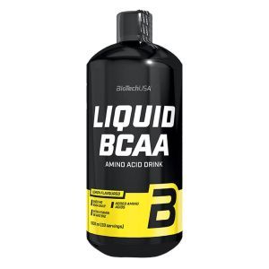 Рідкі BCAA амінокислоти Liquid BCAA, 1000 мл, зі смаком лимона, BioTech