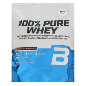 Протеїн 100% Pure Whey, 1000 г, зі смаком шоколаду, BioTech