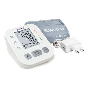 Автоматичний тонометр B. WELL-PRO-25, універсальна манжета, адаптер, кабель USB-C в комплекті