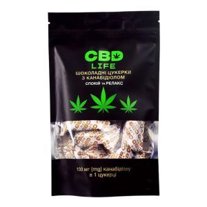 Конфеты из CBD (каннабидиол) шоколадные, 10 шт., CBD Life