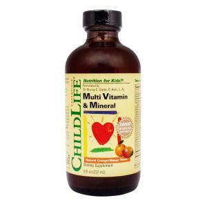 Жидкие мультивитамины и минералы со вкусом натурального апельсина и манго, 237 мл, ChildLife