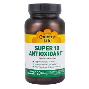 Антиоксидантний комплекс Супер 10 антиоксидант, 120 таблеток, Country Life