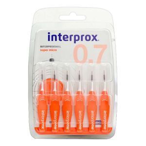 Щітка міжзубна 0,7 мм, INTERPROX 4G Super micro, 6 шт.