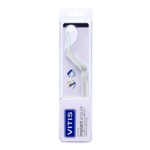Зубна щітка VITIS IMPLANT ANGULAR для важкодоступних ділянок навколо імплантатів