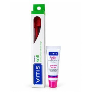 Набор: зубная щетка VITIS SOFT, мягкая + VITIS HEALTHY GUMS паста, 15 мл