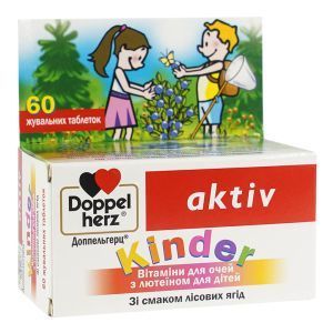 Kinder Лютеин, 60 жевательных таблеток, Doppelherz