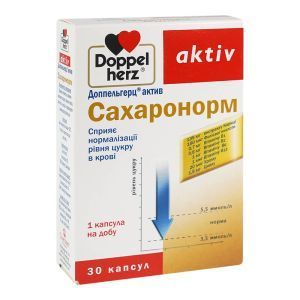 Сахаронорм, 30 капсул, Doppelherz