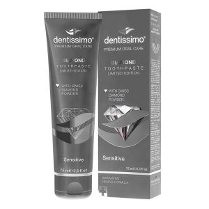Зубна паста Diamond, з алмазною пудрою, для чутливих зубів, 75 мл, Dentissimo