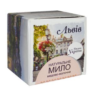 Мыло "Львов" медово-молочное (серия "Жемчужины Украины"), 75 г, Фитория