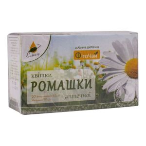 Фиточай "Цветки ромашки аптечной", 20 пакетиков, Эликсир
