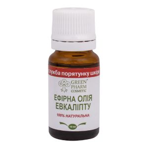 Натуральное эфирное масло эвкалипта, 10 мл, Green Pharm Cosmetic