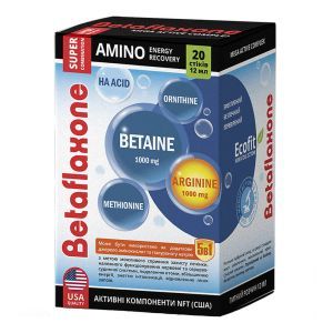 Комплекс аминокислот Бетафлаксон, 20 стиков, 12 мл, Greenwood