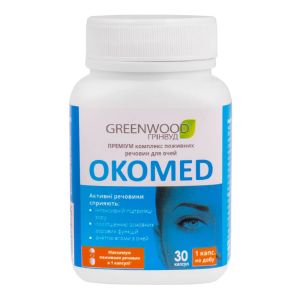 БАД "ОкоМед", 600 мг, 30 капсул, Greenwood