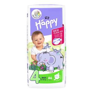 Подгузники детские Happy Bella Baby maxi (вес 8-18 кг, 46 шт.)