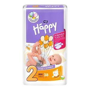 Підгузки дитячі Happy Bella Baby mini (вага 3-6 кг, 38 шт.)