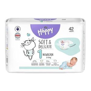 Підгузки дитячі Happy Bella Baby newborn (вага 2-5 кг, 42 шт.)