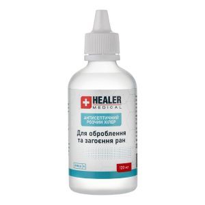 Антисептик для обработки и заживления ран, стерильный, 120 мл, Healer Medical