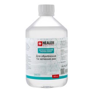 Антисептик для обработки и заживления ран, стерильный, 500 мл, Healer Medical