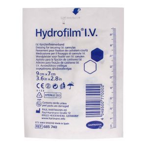 Повязка пленочная для фиксации канюль Hydrofilm I.V., 9x7 см, HARTMANN