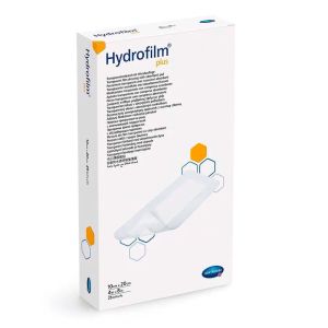 Повязка прозрачная пленочная Hydrofilm Plus с абсорбирующей подушечкой, 10х20 см, HARTMANN