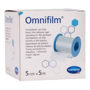 Пластырь фиксирующий из прозрачной пленки Omnifilm, 5 см х 5 м, №1, HARTMANN