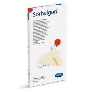 Повязка Sorbalgon из волокон кальция-альгината, 1 шт., 10x20 см, HARTMANN