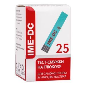 Тест-полоски к глюкометру IME-DC, 25 шт.