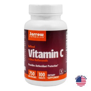 Буферизованный витамин C + биофлавоноиды цитрусовых, 750 мг, 100 табл., Jarrow Formulas
