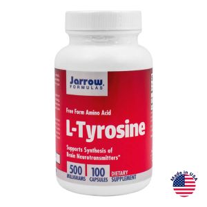 L-тирозин, 500 мг, 100 капсул, Jarrow Formulas