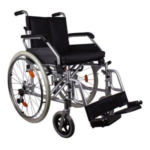 Інвалідний візок із підставкою для ніг і протиперекидним пристроєм Ridni Drive KJT112
