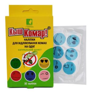 Наклейка на одежду Киш-Комар, ароматизированная, 30 штук