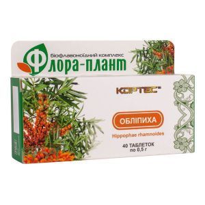 БАД Облепиха, 0,5 г, 40 таблеток, Эликсир