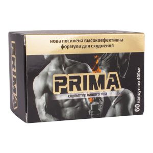 Комплекс для схуднення "Прима", 0,4 г, 60 капсул у блістері, Красота та Здоров'я