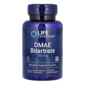 DMAE (диметиламиноэтанол), 150 мг, 200 капсул, Life Extension