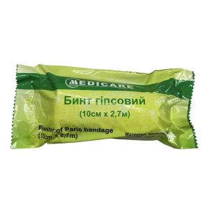 Бинт гіпсовий, 2.7 м х 10 см, Medicare
