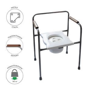Стул-туалет MEDOK стальной MED-04-005